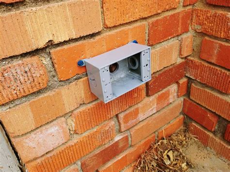 how to mount electrical box in brick|attaching electrical box to concrete.